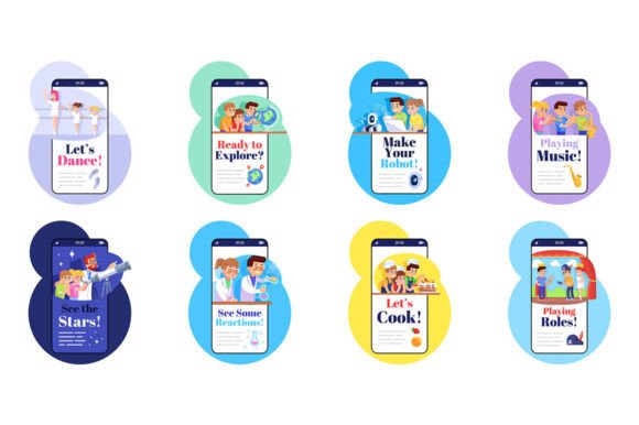 After School Smartphone App Screen Set: Graphics & Ux And Ui Kits Review