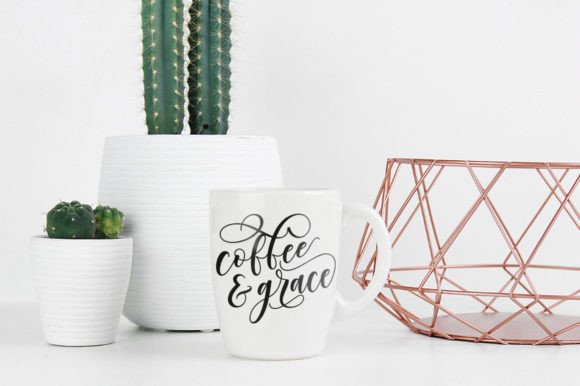 Coffee Grace Graphics for Crafts and Branding