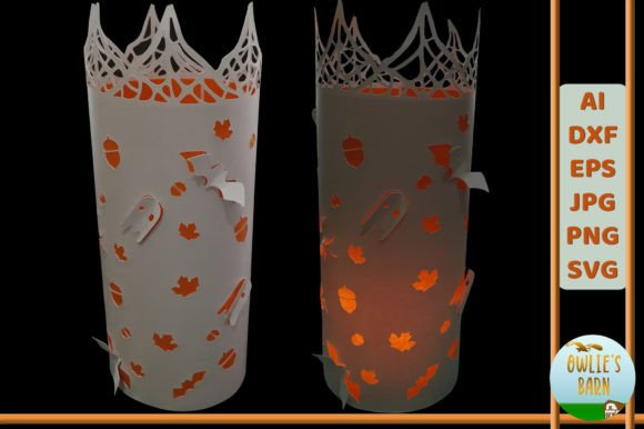 Halloween Ornament Lantern Graphics for Crafts