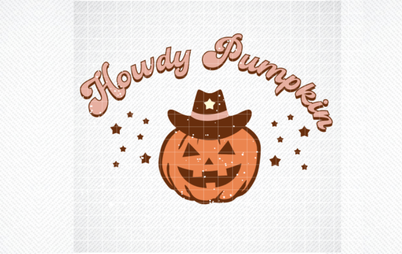 Howdy Pumpkin Halloween PNG Sublimation Graphics and Crafts