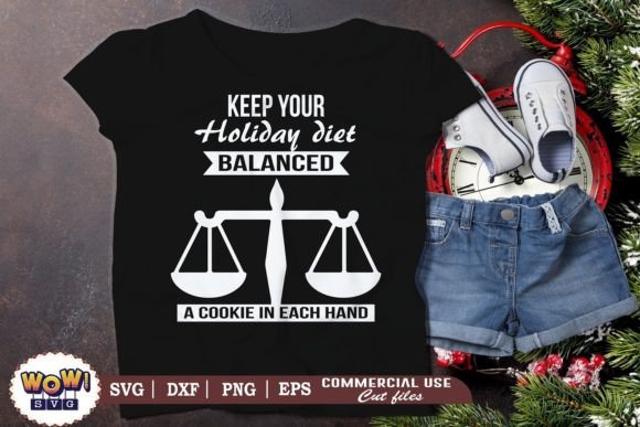 Keep Your Holiday Diet Balanced Svg Graphics and Illustrations Review