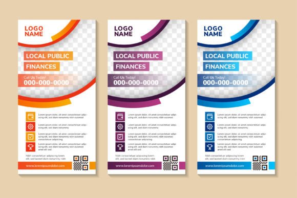 Public Finances Vertical Banner: Graphics and Print Templates Review