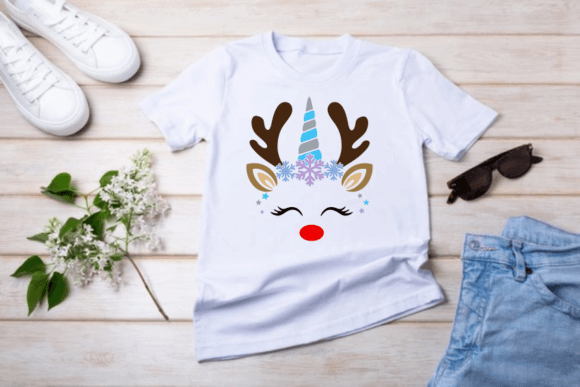 Reindeer Unicorn SVG, Christmas Unicorn Review