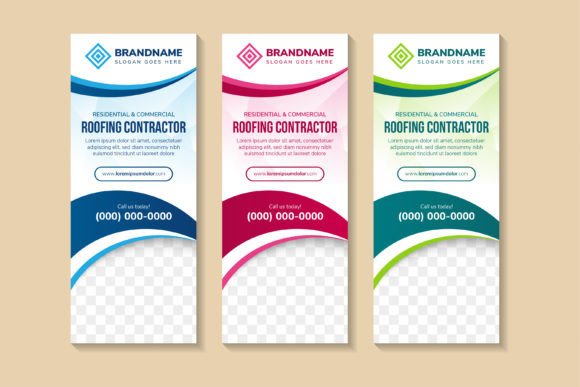 Roofing Contractor Vertical Banner