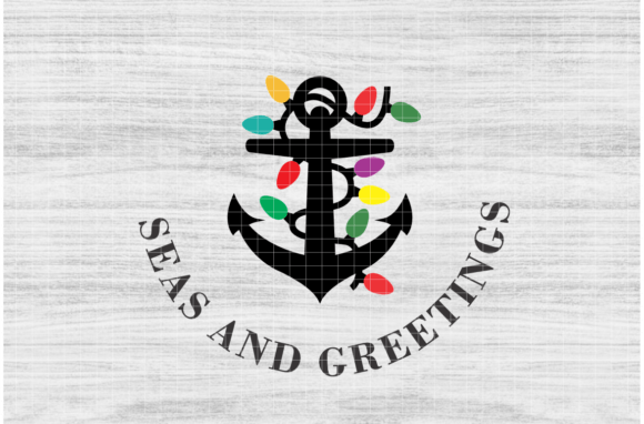 Seas and Greetings SVG, Sailor Christmas Graphics