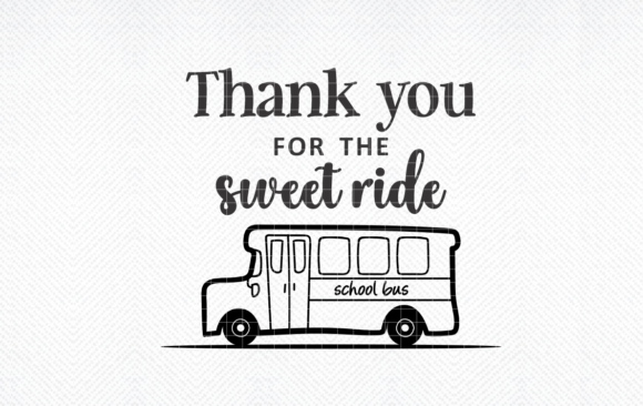 Thank You for the Sweet Ride SVG, PNG Graphics in Crafts