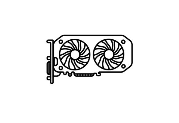 Video Card Outline Icon SVG Graphics and Icons Review
