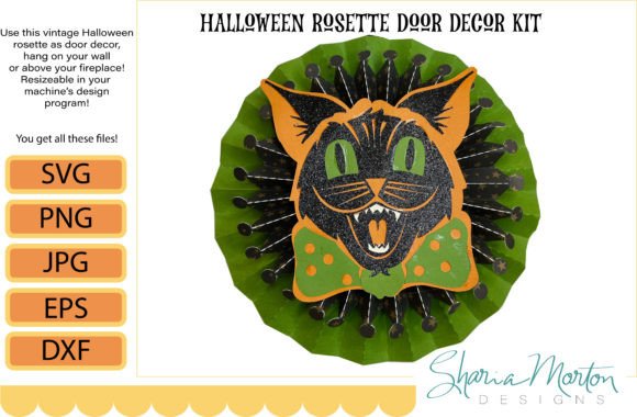 Vintage Halloween Wall Decor for Cricut Graphics and Crafts