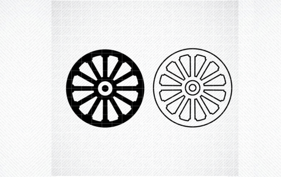 Wagon Wheel Svg, Wagon Wheel Png, Dxf Graphics for Crafts